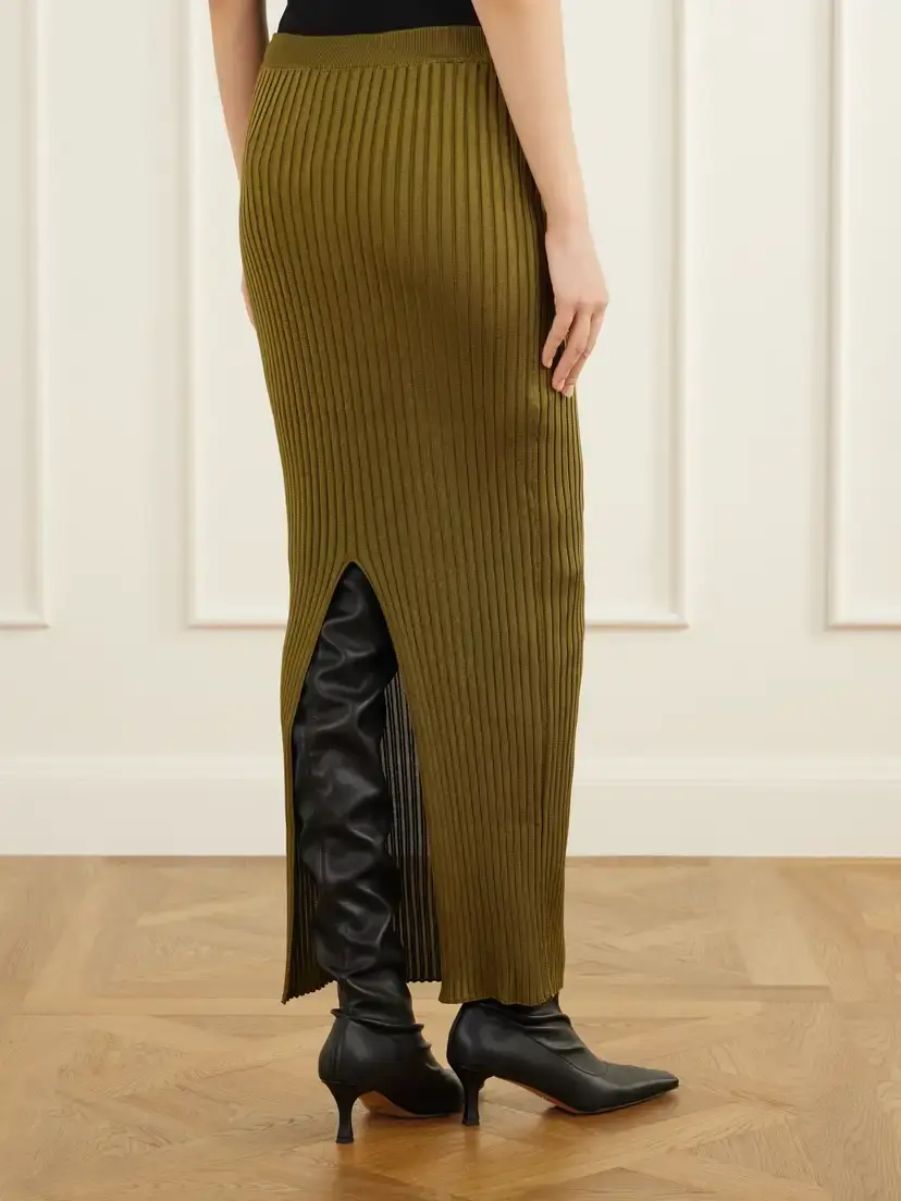 Balmain Ribbed Stretch Maxi Skirt | Thumbnail 4 Balmain Ribbed Stretch Maxi Skirt | Thumbnail 4