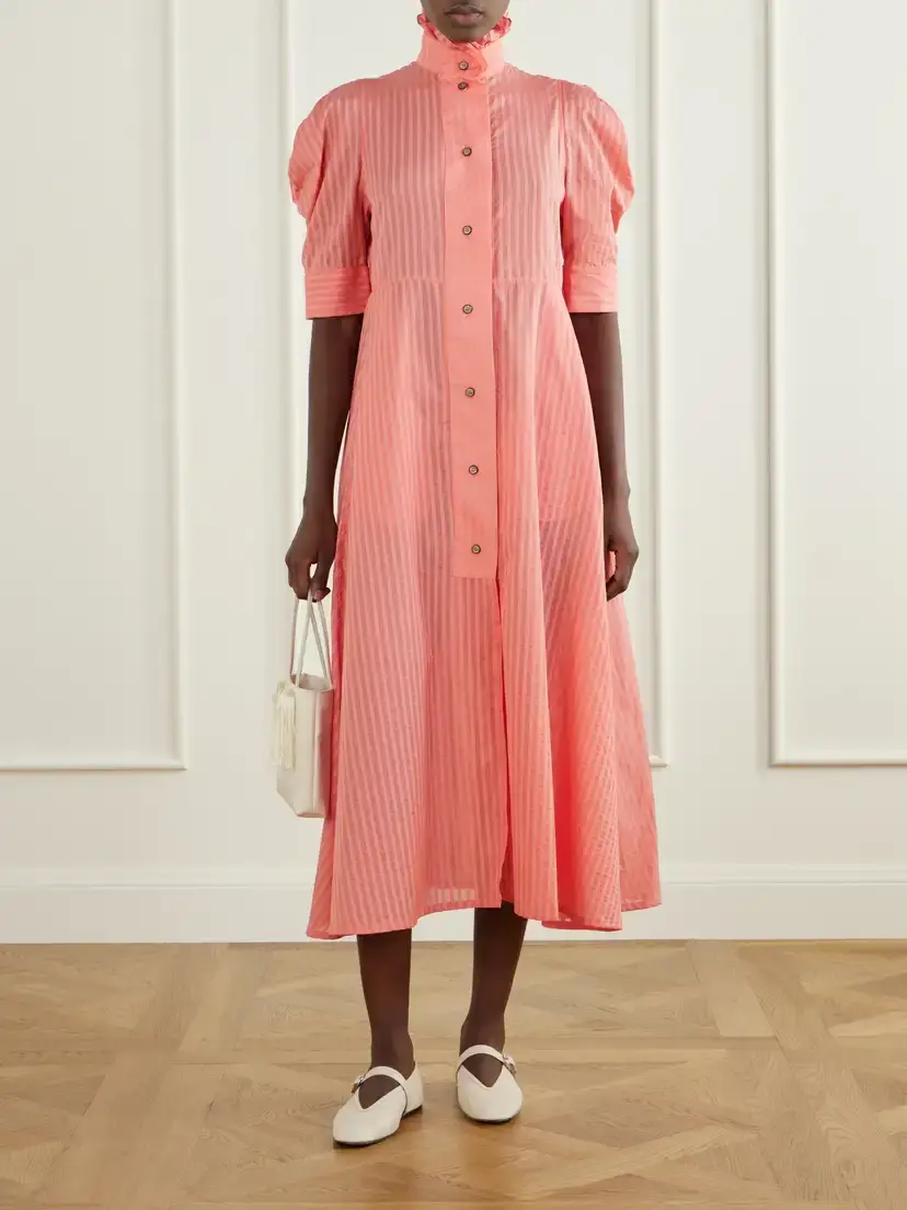 Thierry Colson Venetia Cotton-voile Midi Dress | Thumbnail 2