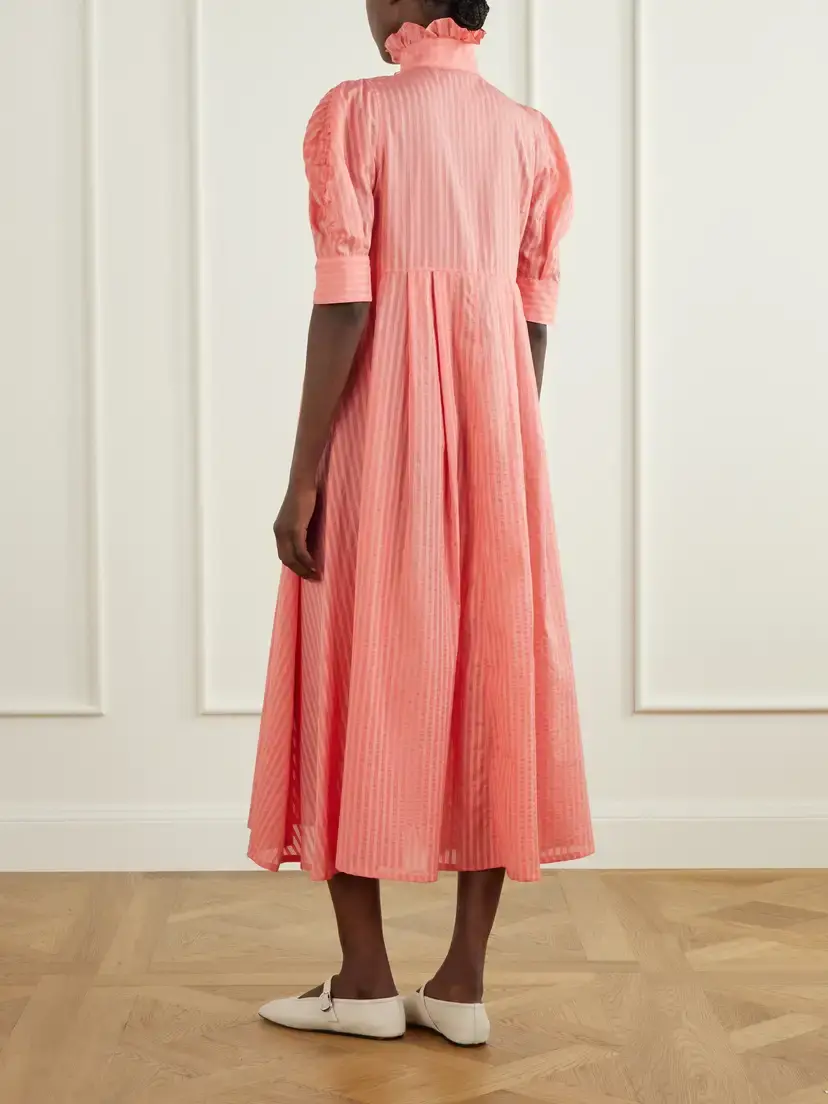 Thierry Colson Venetia Cotton-voile Midi Dress | Thumbnail 3