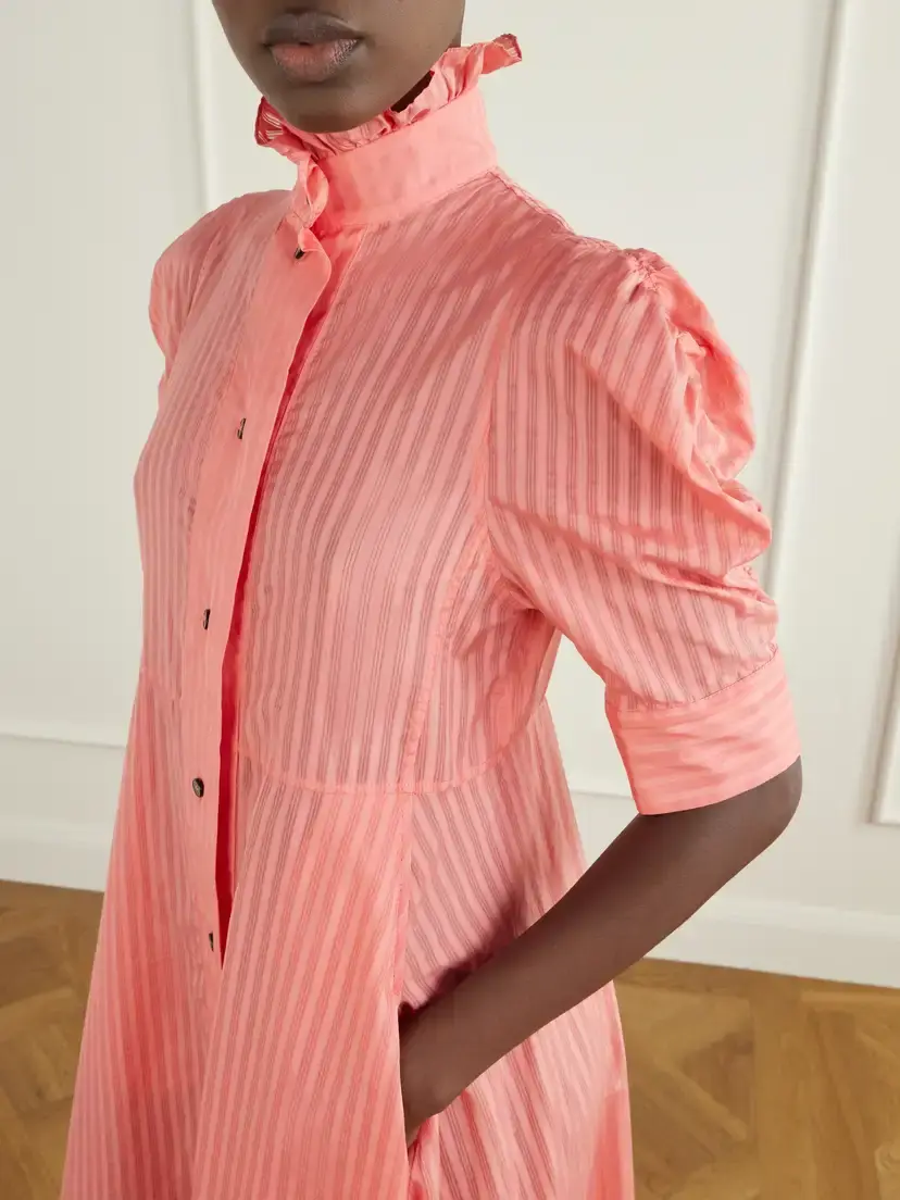 Thierry Colson Venetia Cotton-voile Midi Dress | Thumbnail 4