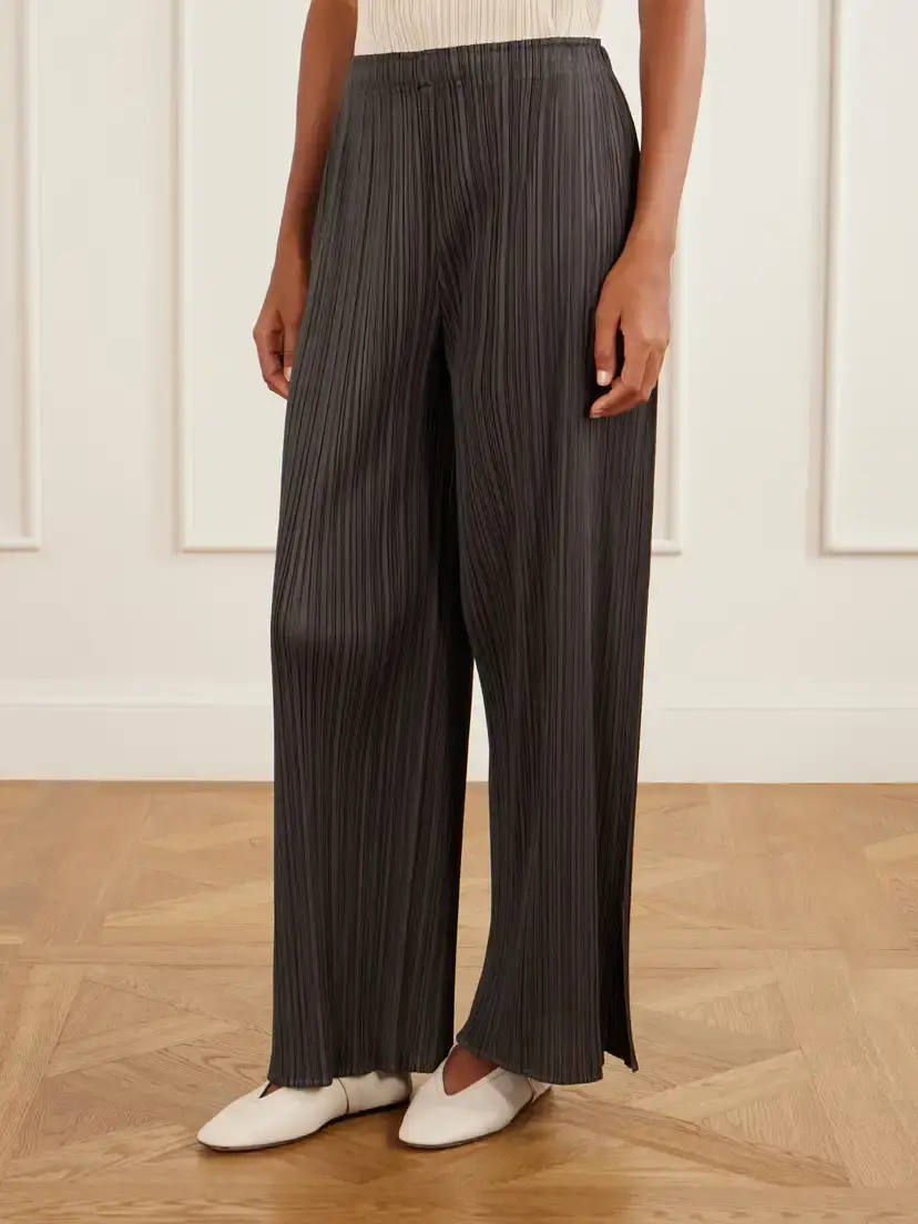 Pleats Please Issey Miyake August Plissé Wide-leg Pants | Thumbnail 3 Pleats Please Issey Miyake August Plissé Wide-leg Pants | Thumbnail 3