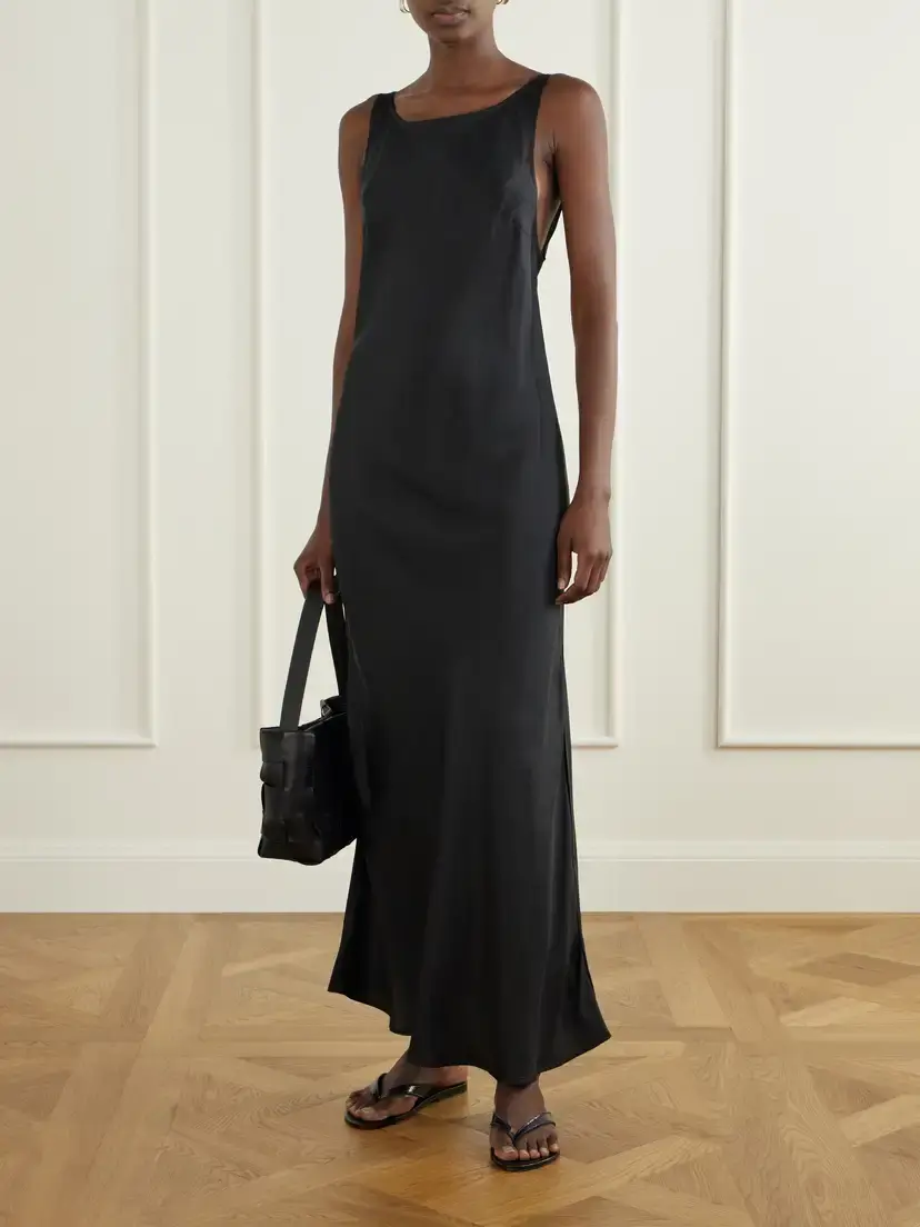 Le Kasha Open-back Silk-satin Maxi Dress | Thumbnail 2 Le Kasha Open-back Silk-satin Maxi Dress | Thumbnail 2