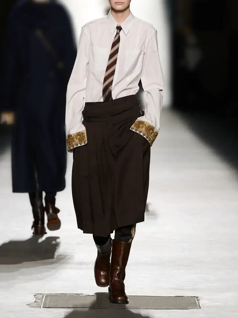 Dries Van Noten Striped Silk-jacquard Tie | Thumbnail 5