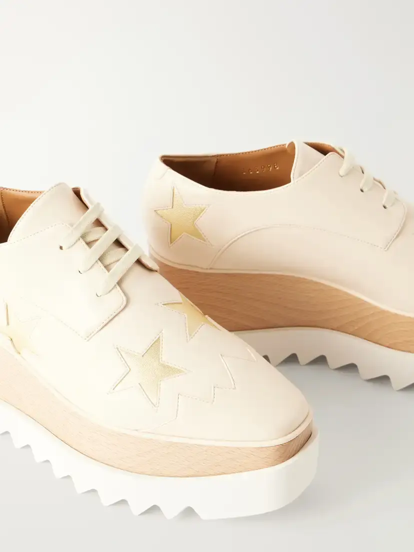 Stella McCartney Elyse Wood-trimmed Vegetarian Material Platform Brogues | Thumbnail 5 Stella McCartney Elyse Wood-trimmed Vegetarian Material Platform Brogues | Thumbnail 5