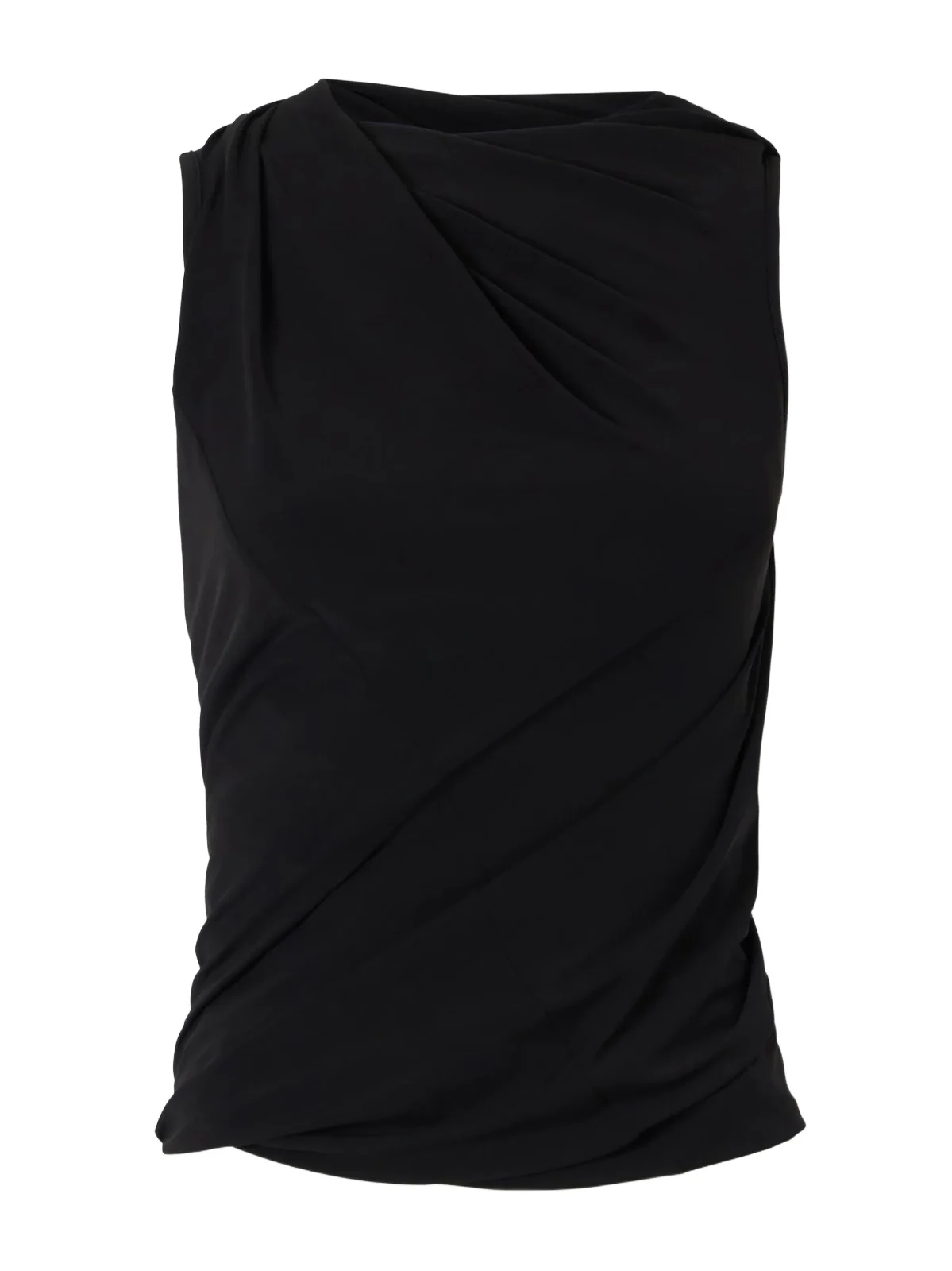 Rick Owens Luna Draped Crepe-jersey Tank