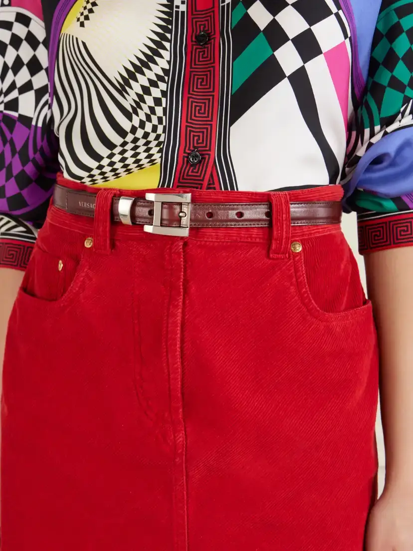 Versace Calf Leather Belt | Thumbnail 2 Versace Calf Leather Belt | Thumbnail 2