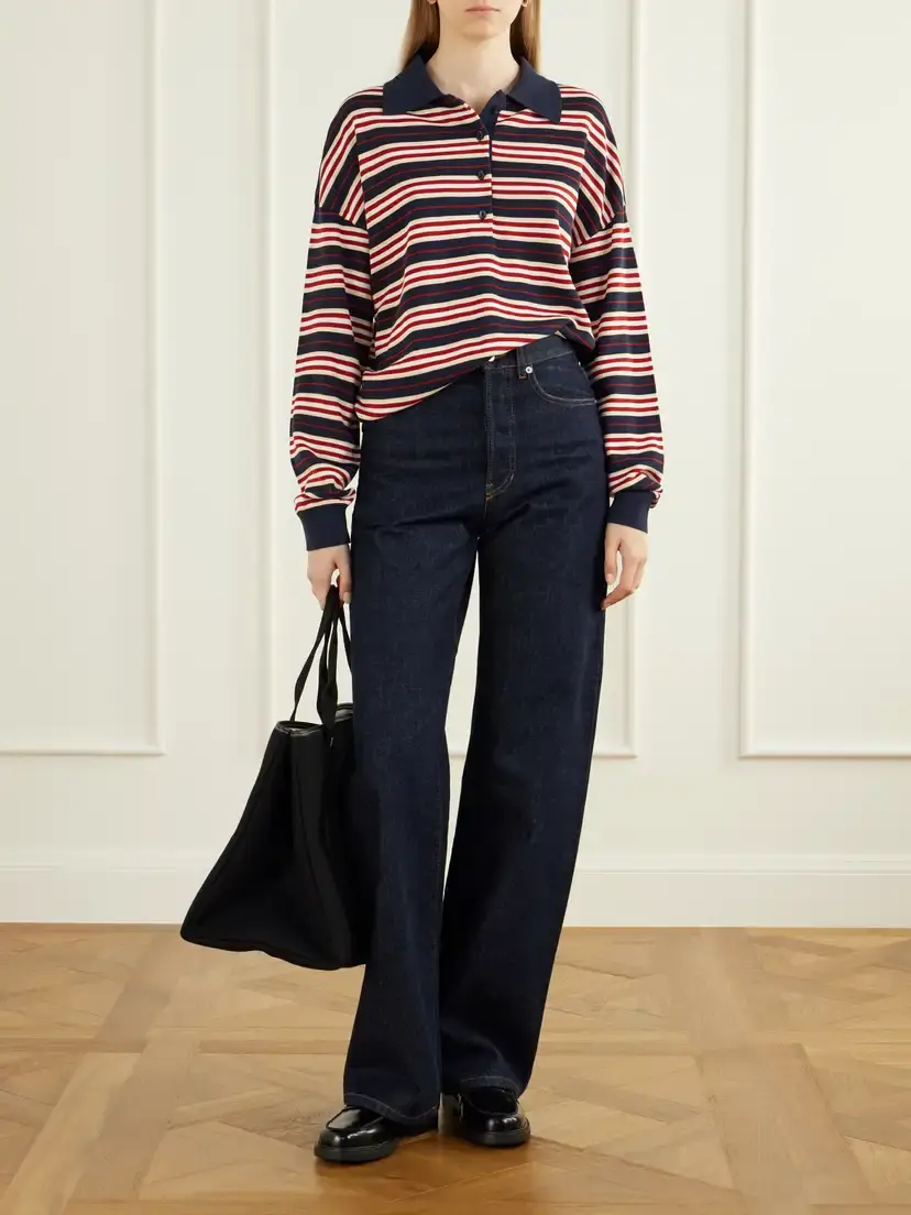 Faithfull Harlow Striped Knitted Polo Shirt | Thumbnail 2 Faithfull Harlow Striped Knitted Polo Shirt | Thumbnail 2