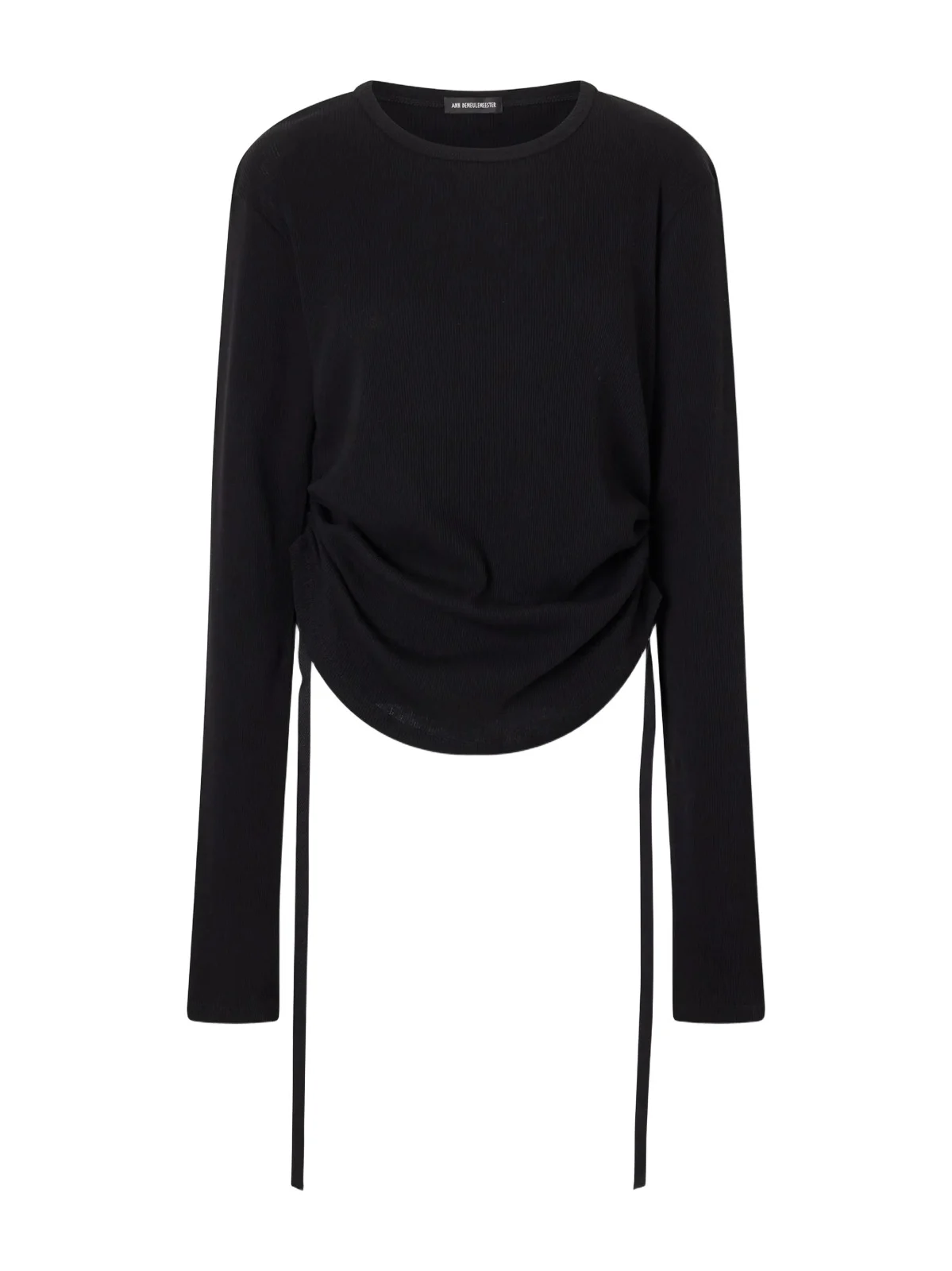 Ann Demeulemeester Dot Gathered Ribbed Cotton T-shirt