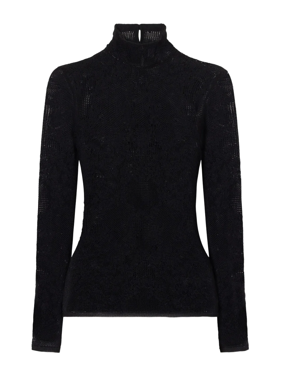 Gabriela Hearst Waite Crochet-knit Silk And Wool-blend Top - Black