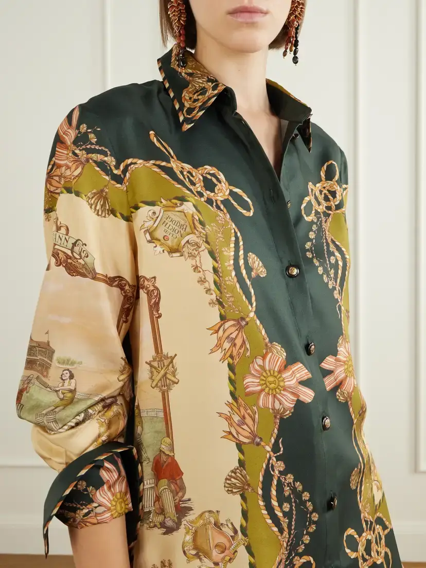 Zimmermann Valiant Printed Silk-twill Shirt | Thumbnail 5 Zimmermann Valiant Printed Silk-twill Shirt | Thumbnail 5