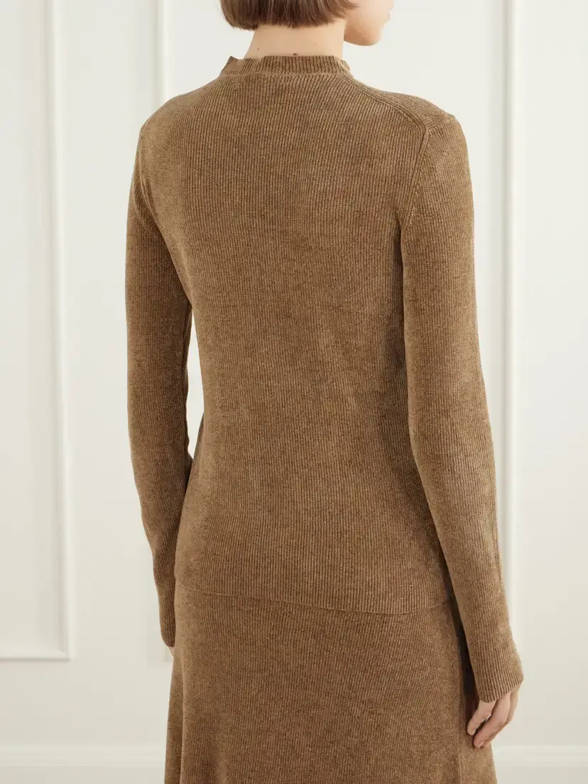 Gabriela Hearst Ribbed Silk Sweater | Thumbnail 4