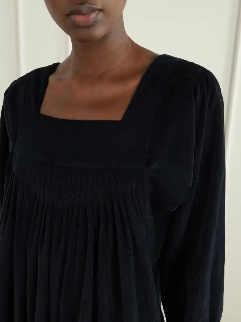 Thierry Colson Tatiana Cotton And Wool-blend Corduroy Midi Dress | Thumbnail 4 Thierry Colson Tatiana Cotton And Wool-blend Corduroy Midi Dress | Thumbnail 4