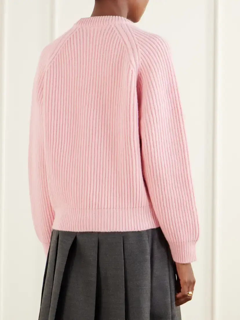 Daughter Ribbed Mélange Wool Sweater | Thumbnail 4 Daughter Ribbed Mélange Wool Sweater | Thumbnail 4