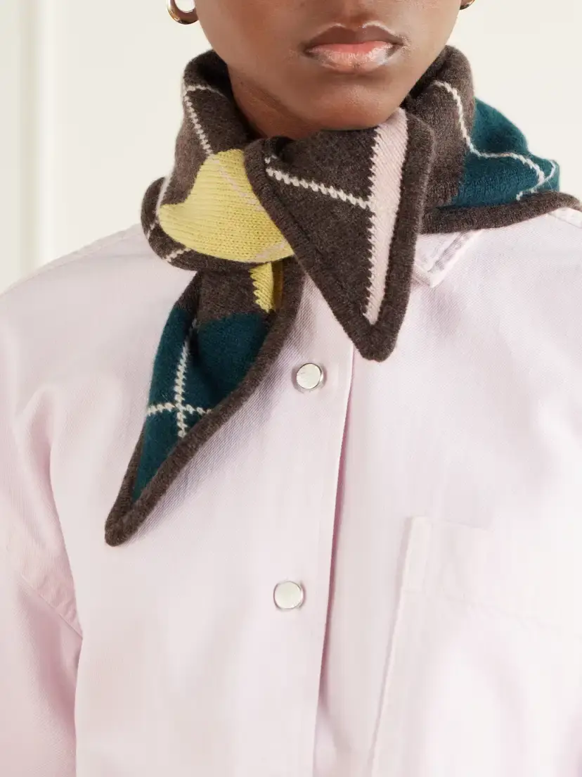 Daughter Ava Argyle Cashmere Scarf | Thumbnail 2 Daughter Ava Argyle Cashmere Scarf | Thumbnail 2