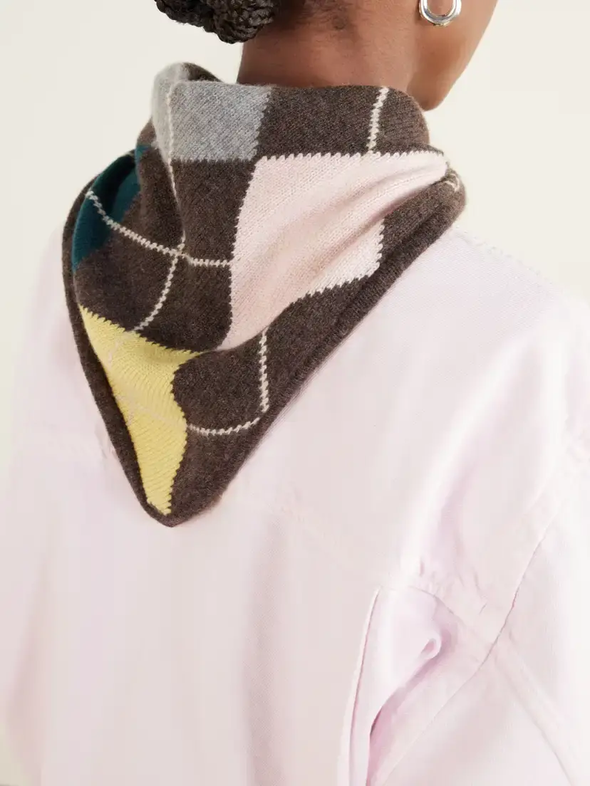 Daughter Ava Argyle Cashmere Scarf | Thumbnail 4 Daughter Ava Argyle Cashmere Scarf | Thumbnail 4