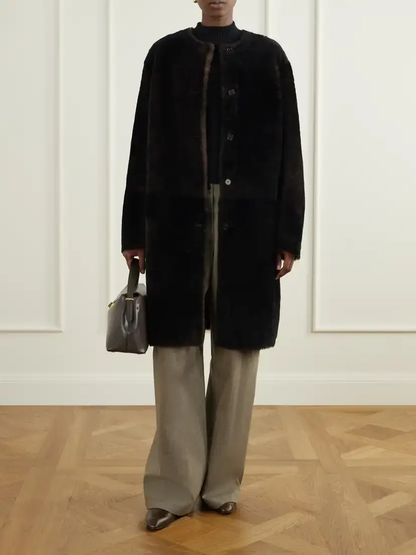 Loulou de Saison Elba Shearling Coat | Thumbnail 2 Loulou de Saison Elba Shearling Coat | Thumbnail 2