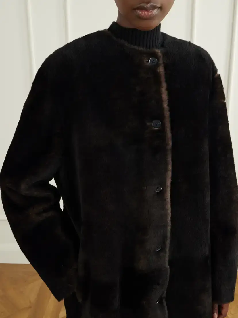 Loulou de Saison Elba Shearling Coat | Thumbnail 4 Loulou de Saison Elba Shearling Coat | Thumbnail 4