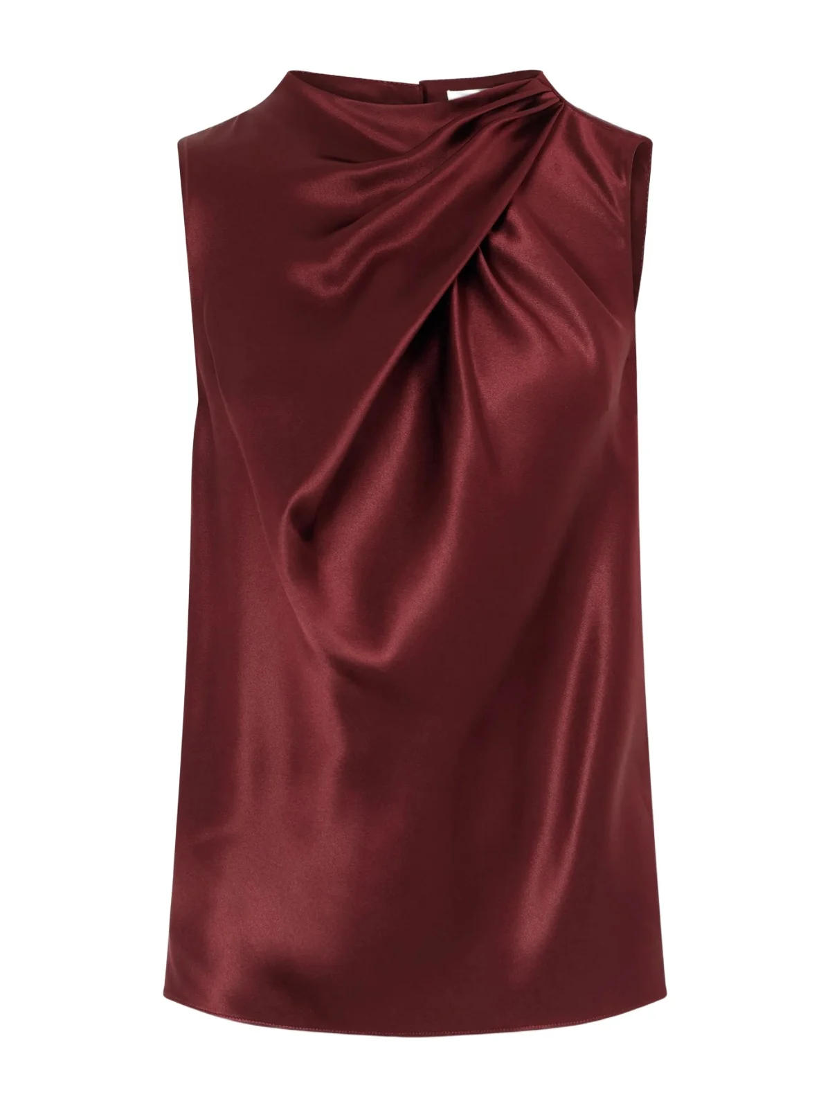 Melina Draped Silk-satin Blouse