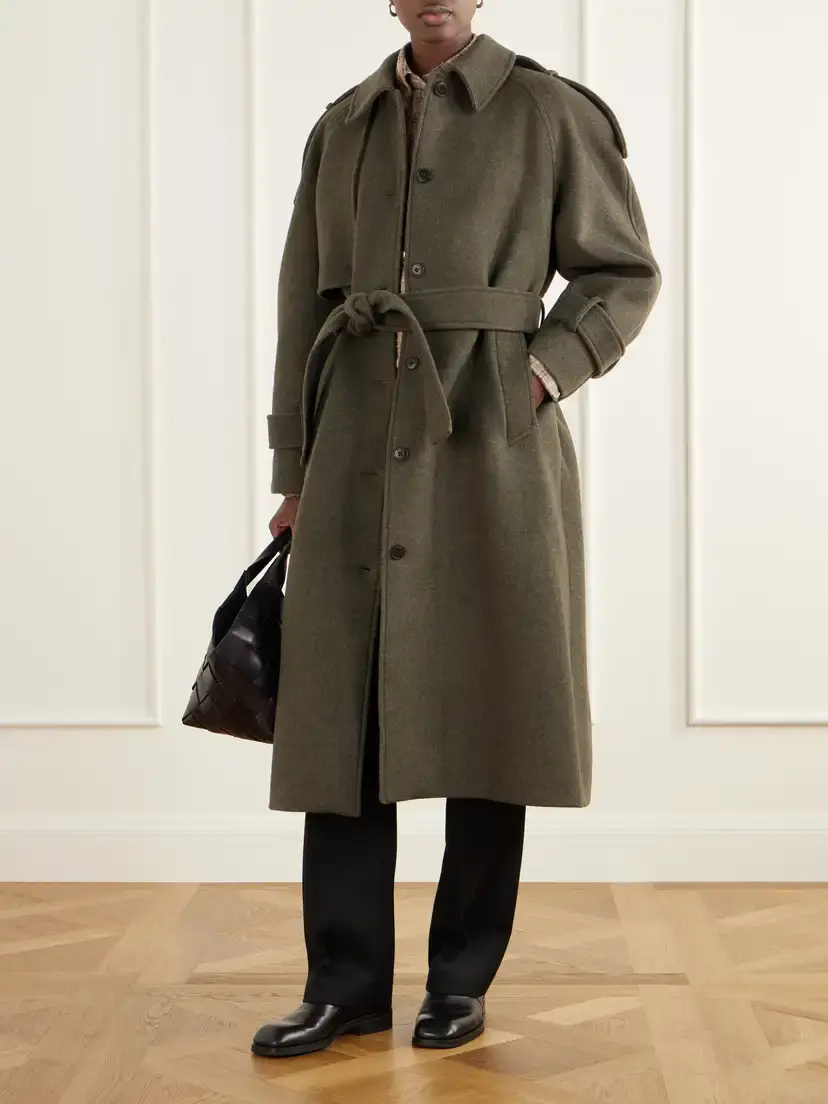 SKALL Manilla Belted Recycled-wool Twill Coat | Thumbnail 2 SKALL Manilla Belted Recycled-wool Twill Coat | Thumbnail 2