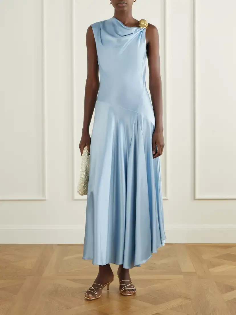 Aje Siren Embellished Satin Maxi Dress | Thumbnail 2 Aje Siren Embellished Satin Maxi Dress | Thumbnail 2