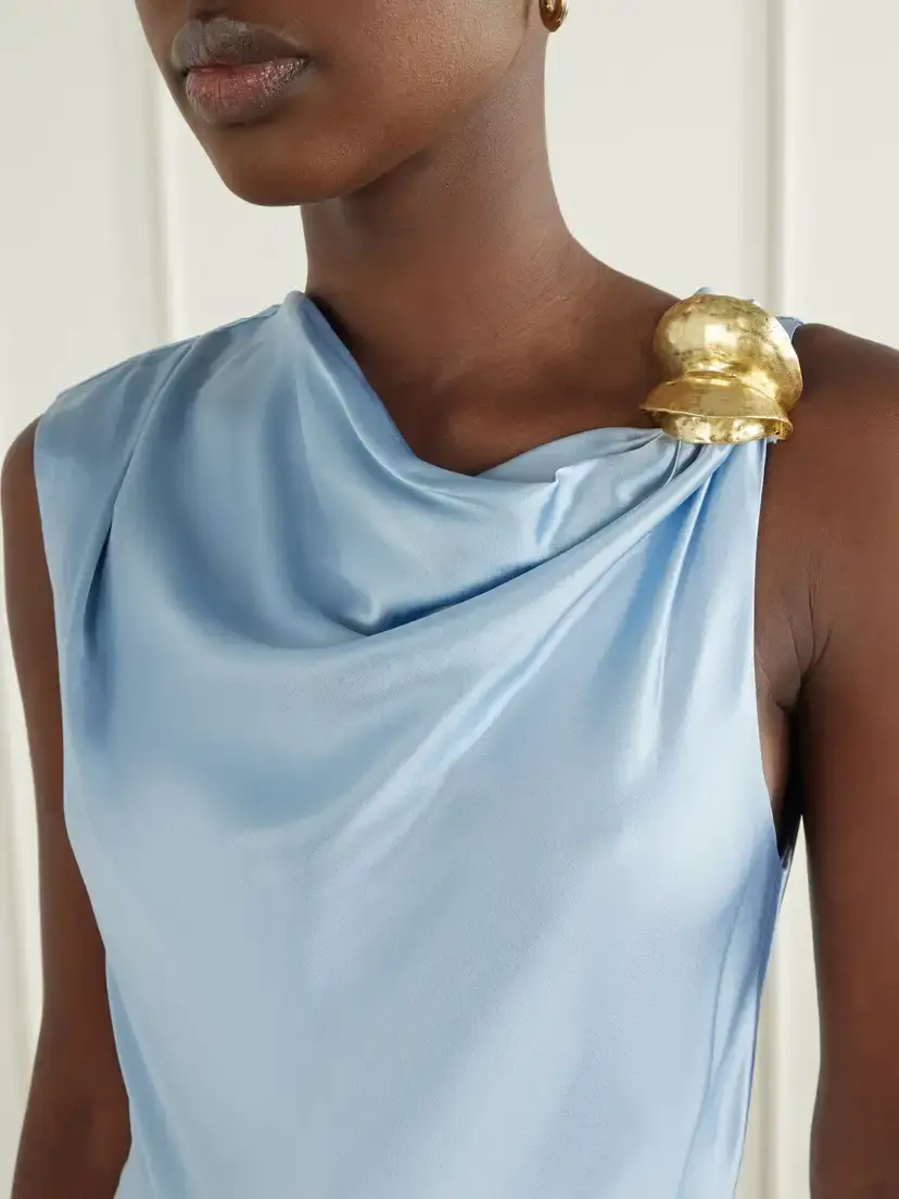 Aje Siren Embellished Satin Maxi Dress | Thumbnail 4 Aje Siren Embellished Satin Maxi Dress | Thumbnail 4