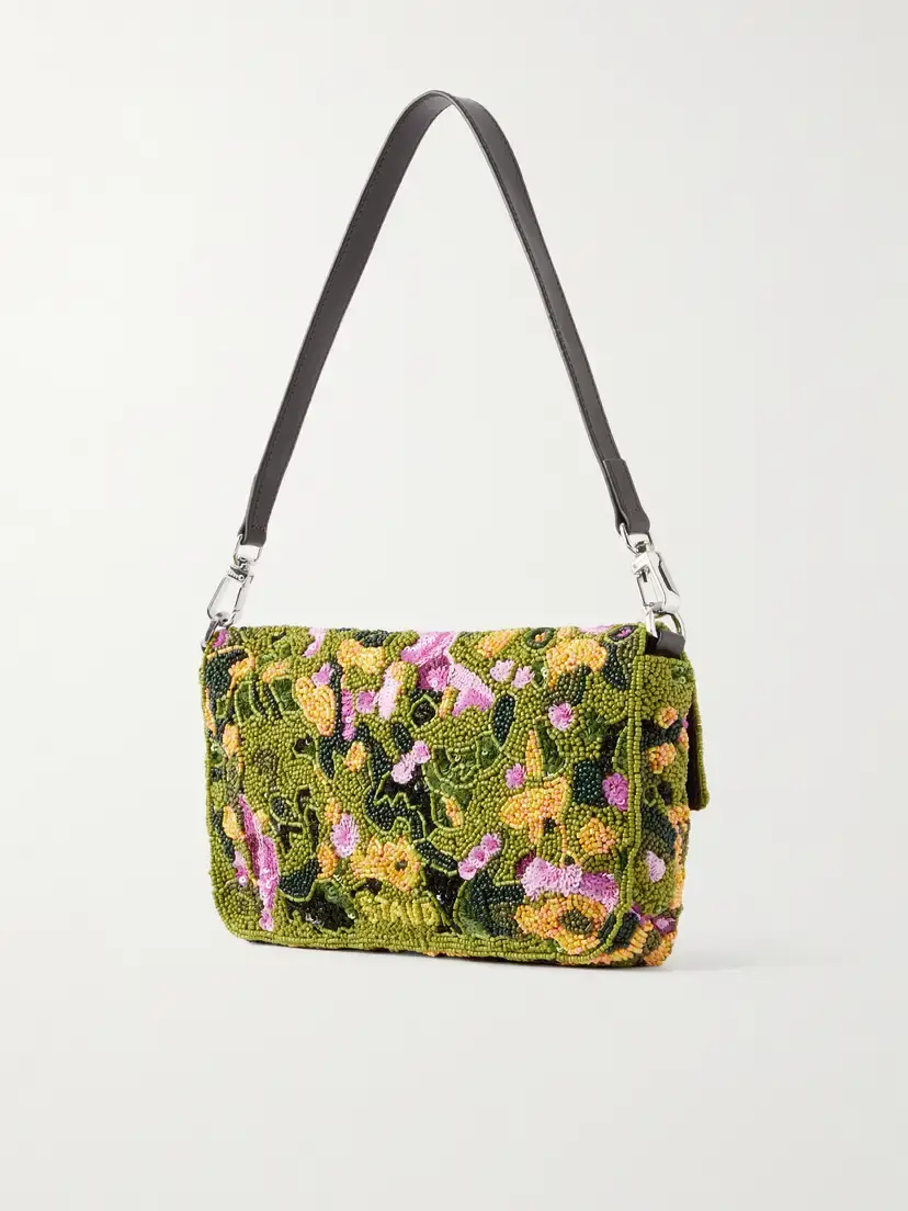 Staud Timmy Bead And Sequin-embellished Shoulder Bag | Thumbnail 4 Staud Timmy Bead And Sequin-embellished Shoulder Bag | Thumbnail 4