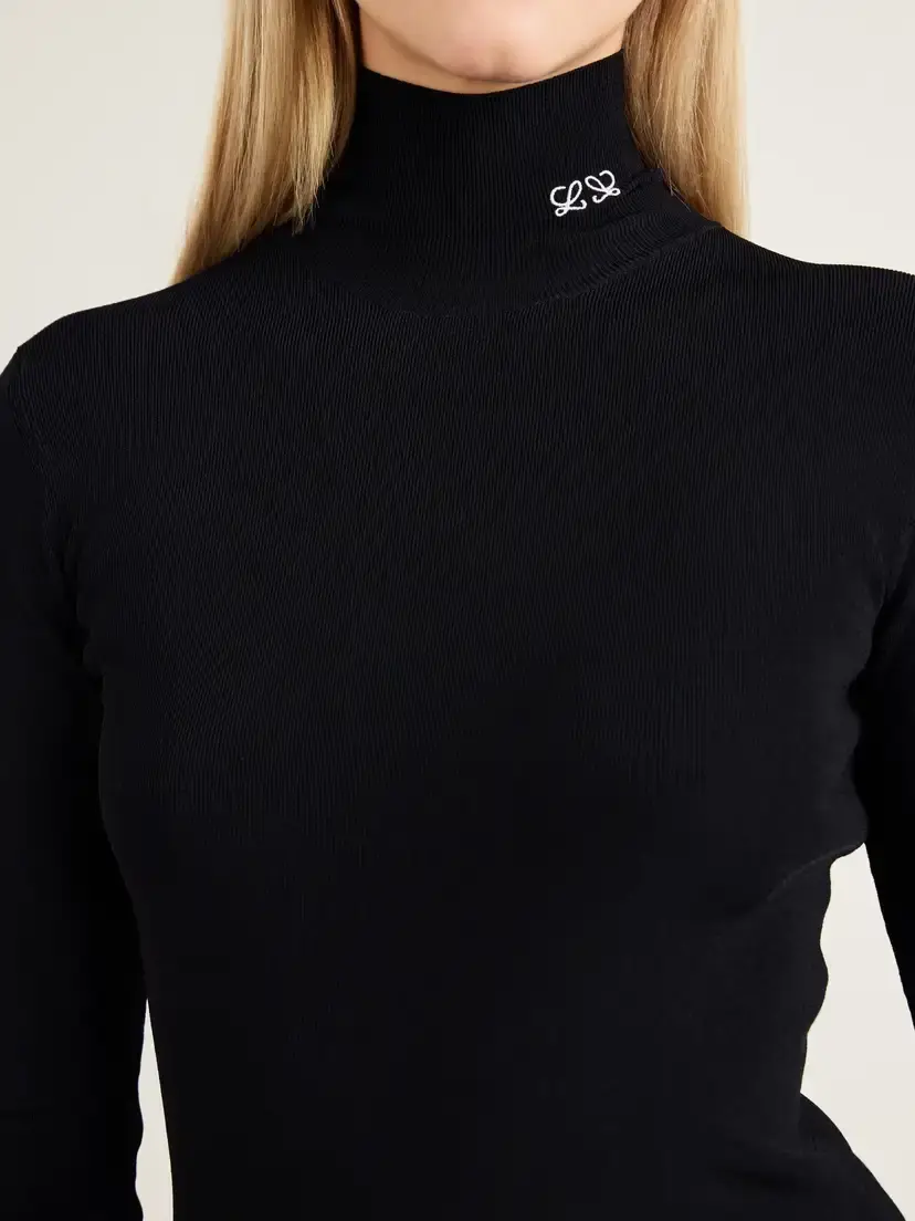 Loewe Logo-embroidered Ribbed T-shirt | Thumbnail 5 Loewe Logo-embroidered Ribbed T-shirt | Thumbnail 5