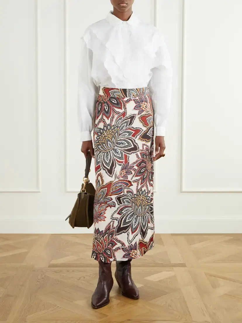 Farm Rio Floral-print Satin Maxi Skirt | Thumbnail 2 Farm Rio Floral-print Satin Maxi Skirt | Thumbnail 2