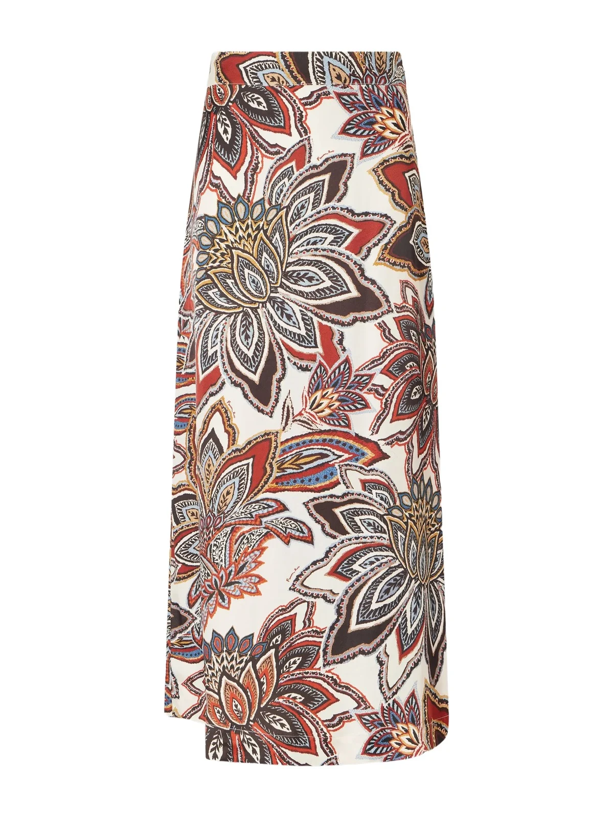 Floral-print Satin Maxi Skirt Floral-print Satin Maxi Skirt