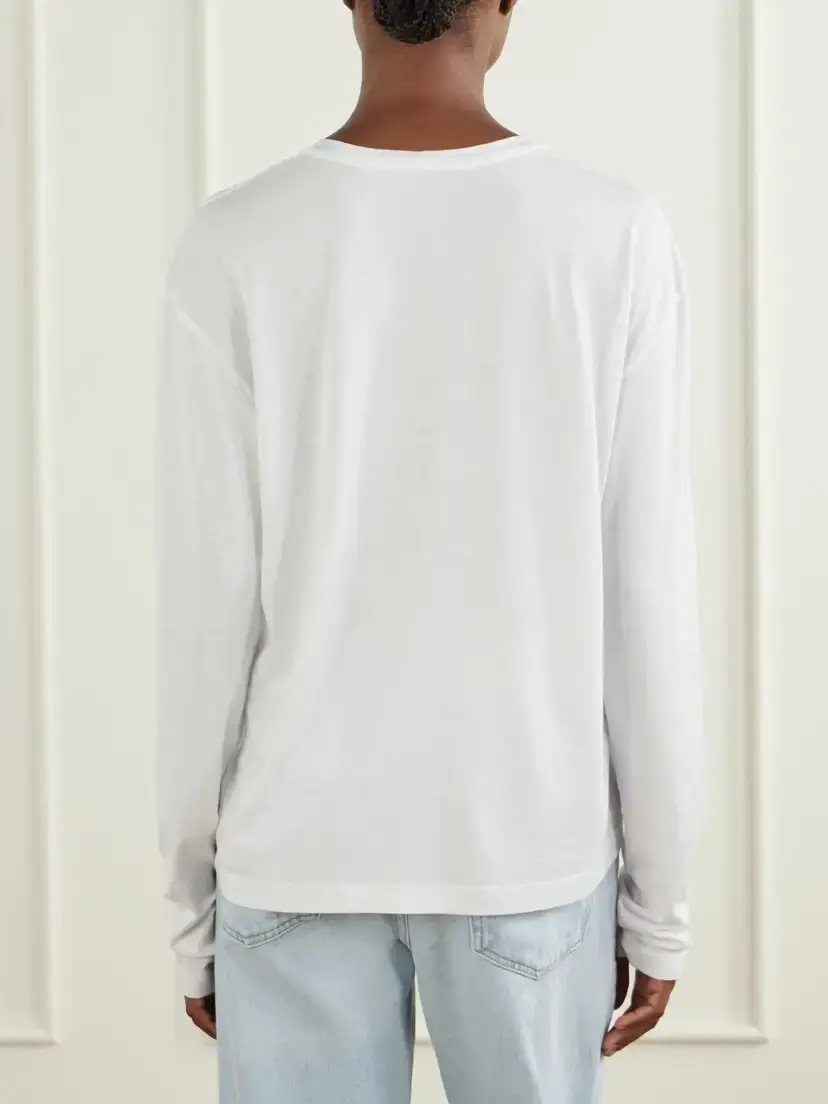 TOTEME Lyocell And Cotton-blend Jersey T-shirt | Thumbnail 4