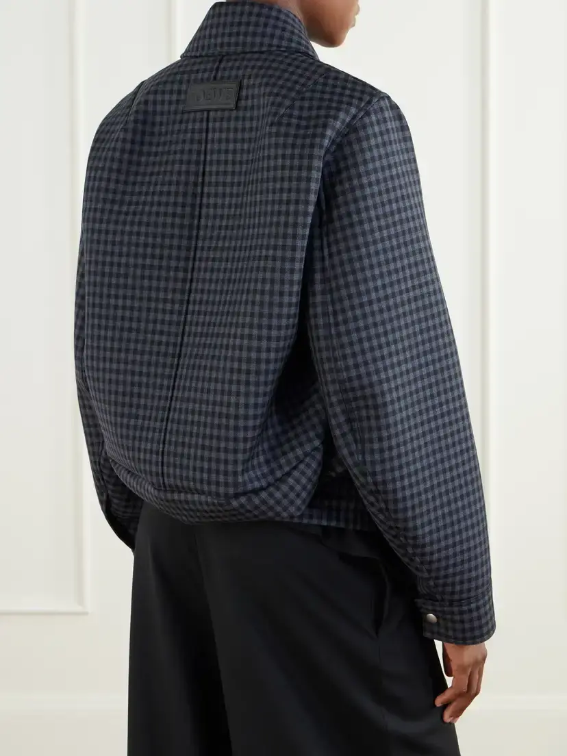 Loewe Checked Wool-blend Jacket | Thumbnail 4 Loewe Checked Wool-blend Jacket | Thumbnail 4