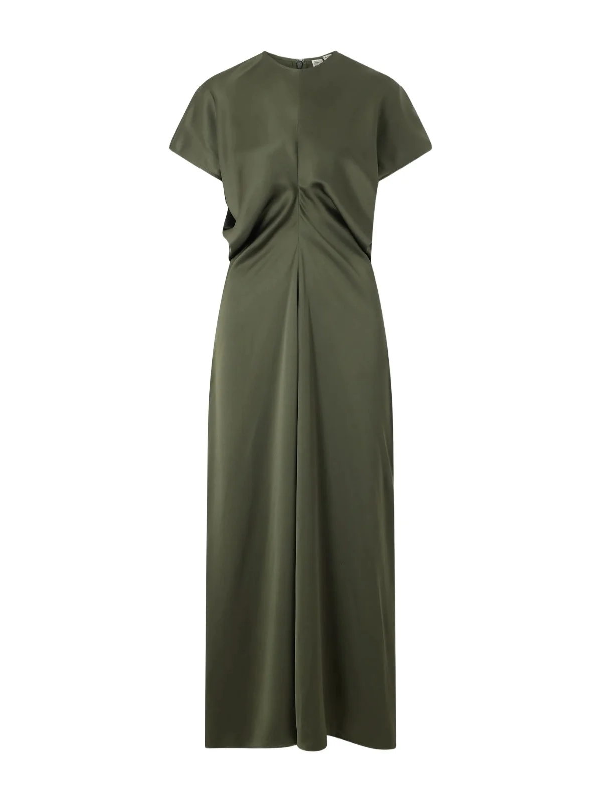 TOTEME Draped Crepe Satin Maxi Dress