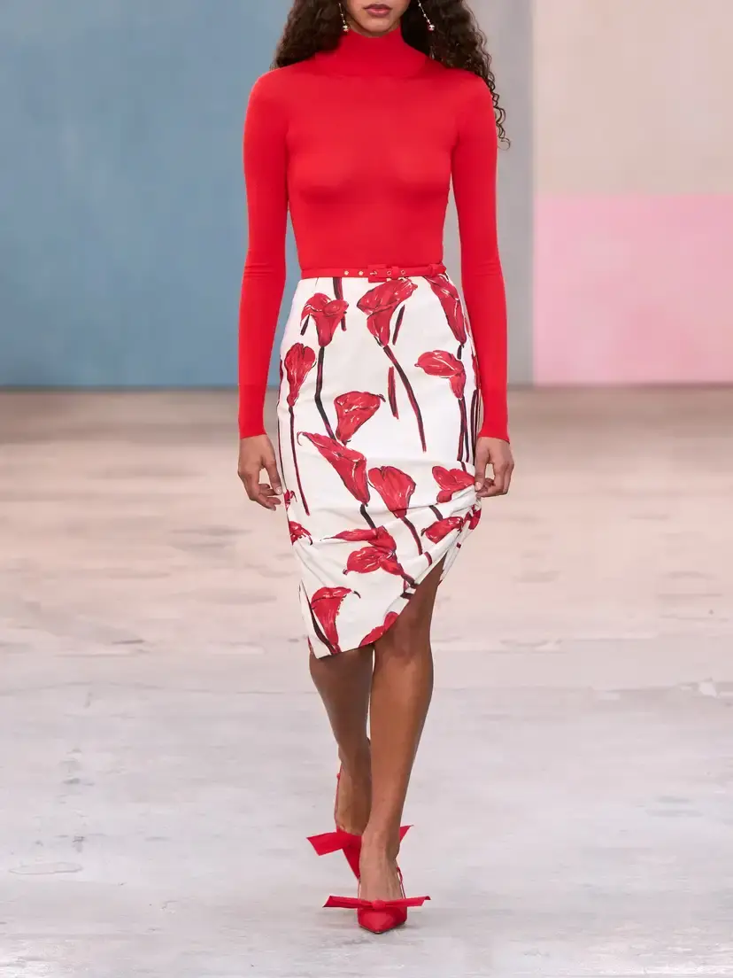 Carolina Herrera Wool And Silk-blend Turtleneck Sweater | Thumbnail 6 Carolina Herrera Wool And Silk-blend Turtleneck Sweater | Thumbnail 6