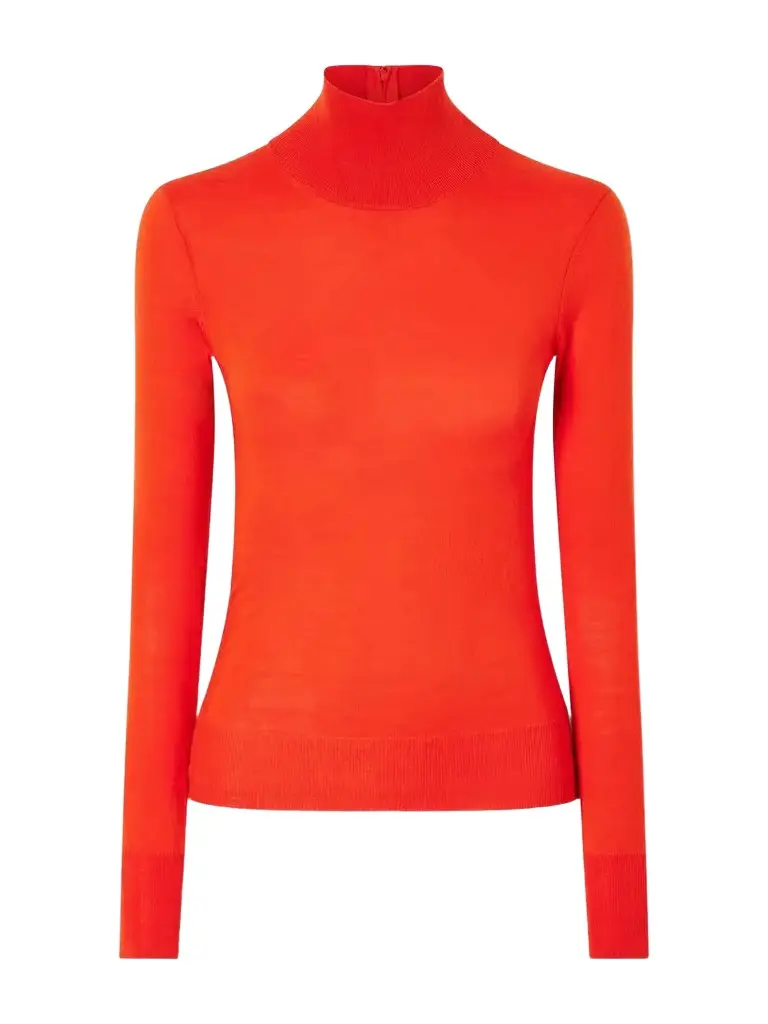 Carolina Herrera Wool And Silk-blend Turtleneck Sweater | Image 1 Carolina Herrera Wool And Silk-blend Turtleneck Sweater | Image 1