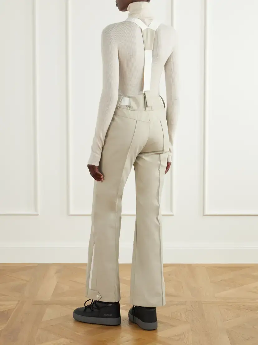 Yves Salomon Suspender Pintucked Shell Flared Ski Pants | Thumbnail 3 Yves Salomon Suspender Pintucked Shell Flared Ski Pants | Thumbnail 3