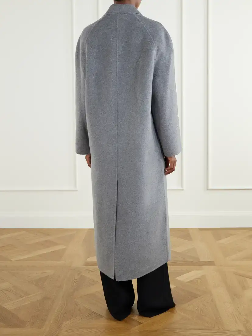 Loulou de Saison Irvin Double-breasted Wool And Cashmere-blend Coat - Gray | Thumbnail 3 Loulou de Saison Irvin Double-breasted Wool And Cashmere-blend Coat - Gray | Thumbnail 3