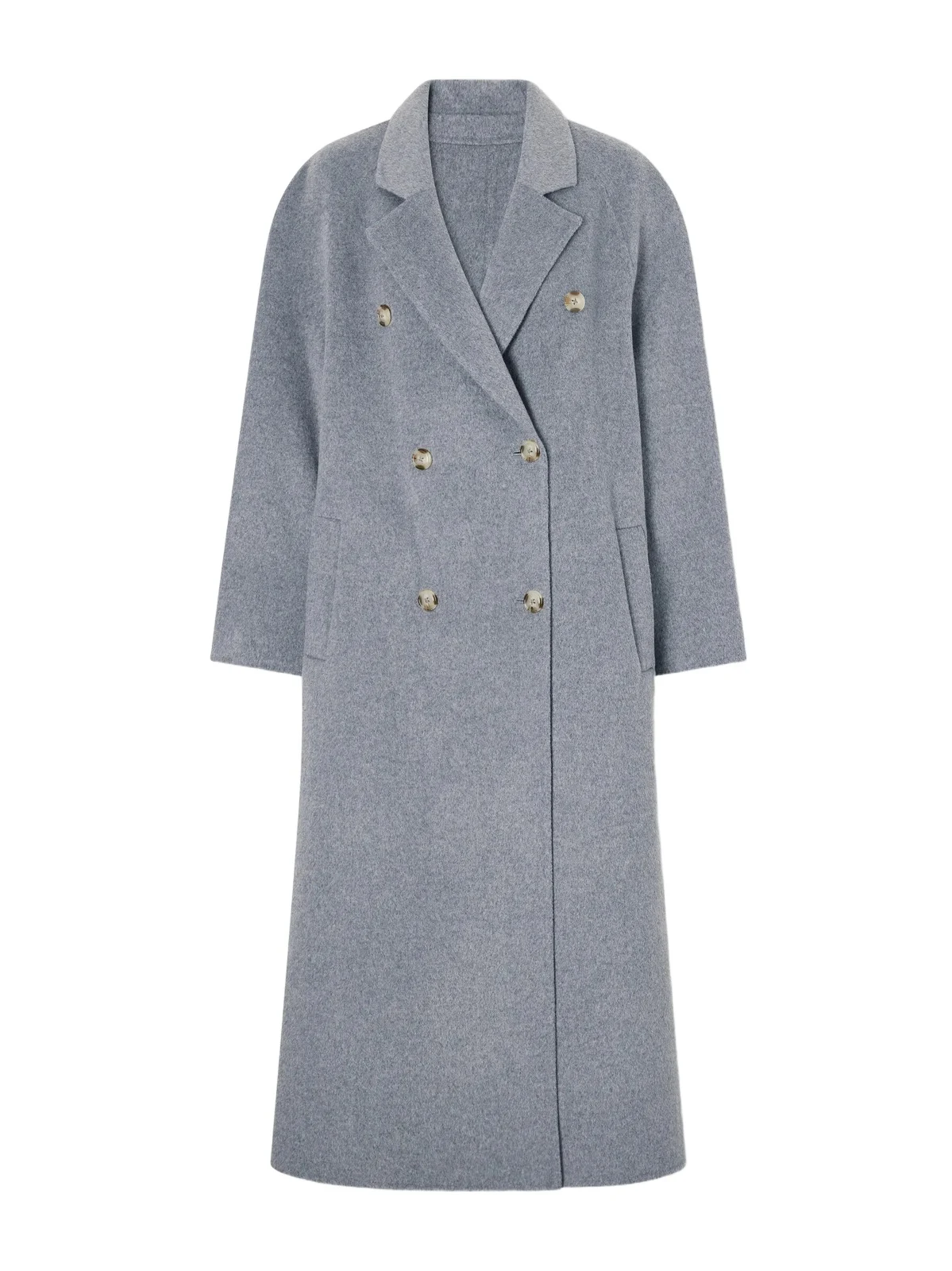 Loulou de Saison Irvin Double-breasted Wool And Cashmere-blend Coat - Gray