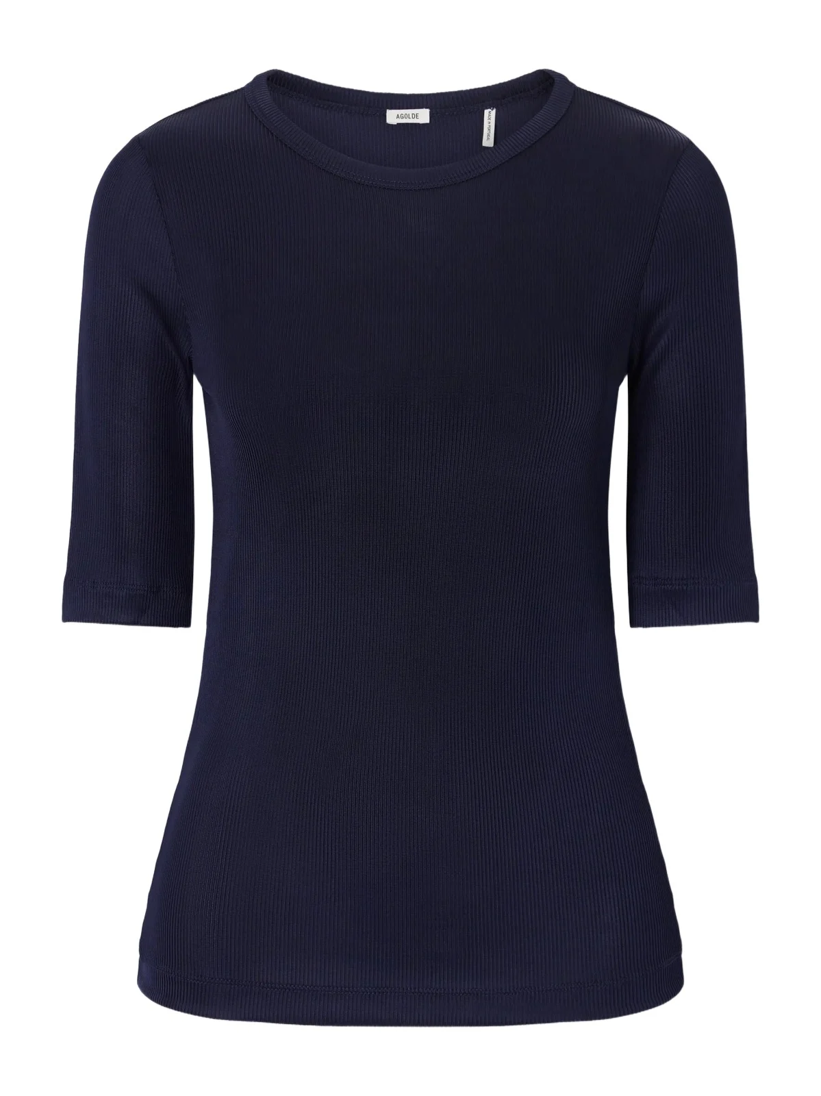 AGOLDE Saige Ribbed Stretch-jersey T-shirt