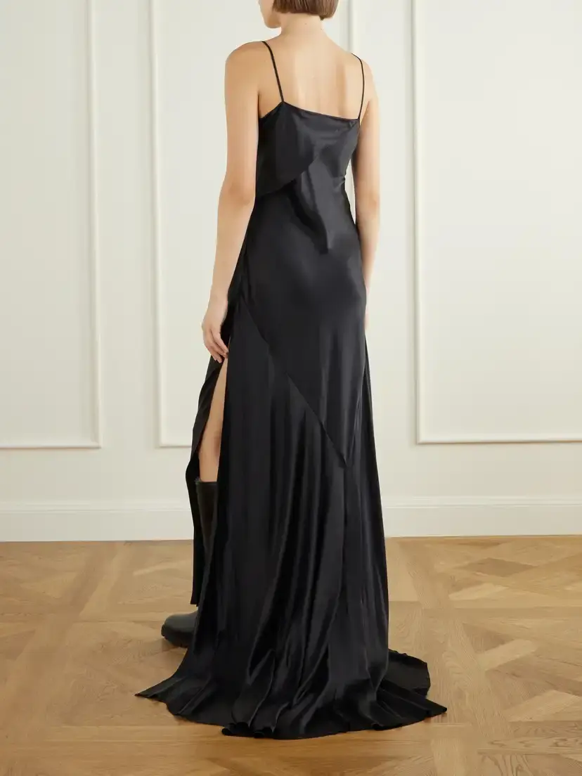 Ann Demeulemeester Aaricia Silk-satin Maxi Dress | Thumbnail 3