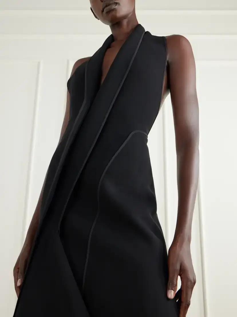 Maticevski Allude Halterneck Draped Crepe Gown | Thumbnail 4 Maticevski Allude Halterneck Draped Crepe Gown | Thumbnail 4