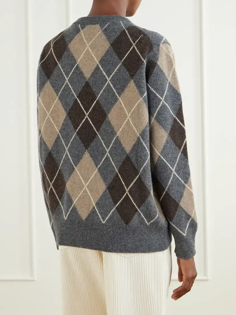 Daughter Ava Argyle Wool Sweater | Thumbnail 4