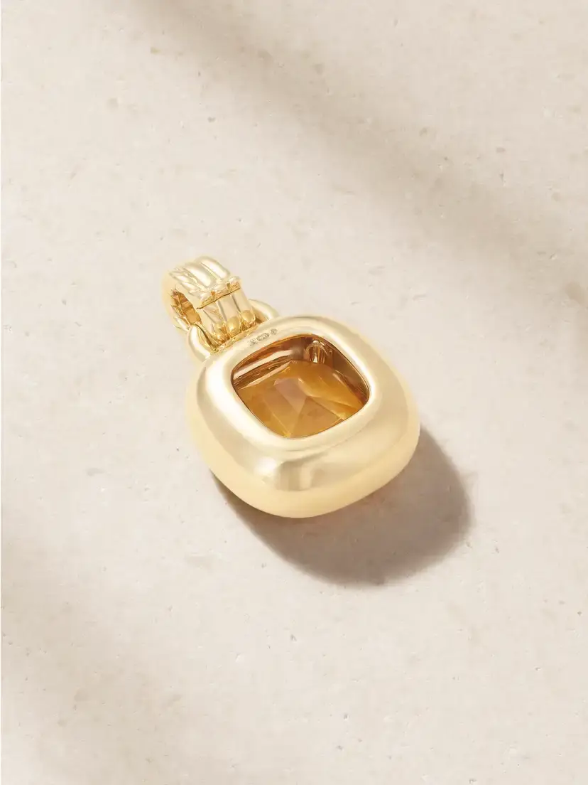 David Yurman Dy Mercer® 18-karat Gold, Citrine And Diamond Pendant | Thumbnail 3 David Yurman Dy Mercer® 18-karat Gold, Citrine And Diamond Pendant | Thumbnail 3