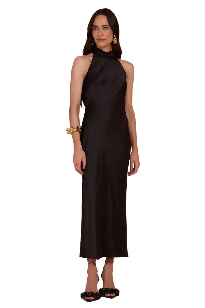 LIZA SATIN MIDI DRESS LIZA SATIN MIDI DRESS
