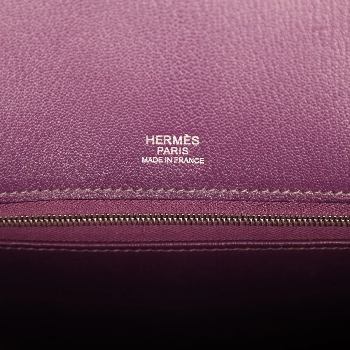 HERMÈS Hermes Birkin Ghillies 30 Violet, Bleu De Malte, Chocolat Ostrich Palladium Hardware | Thumbnail 9