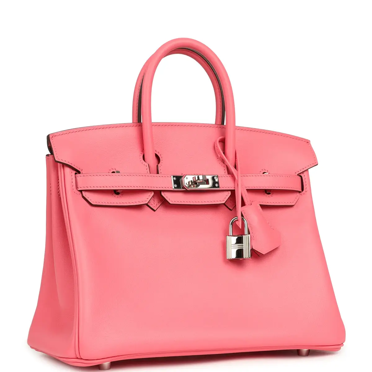 HERMÈS Pre-owned Hermes Birkin 25 Rose Azalee Swift Palladium Hardware | Thumbnail 2 HERMÈS Pre-owned Hermes Birkin 25 Rose Azalee Swift Palladium Hardware | Thumbnail 2