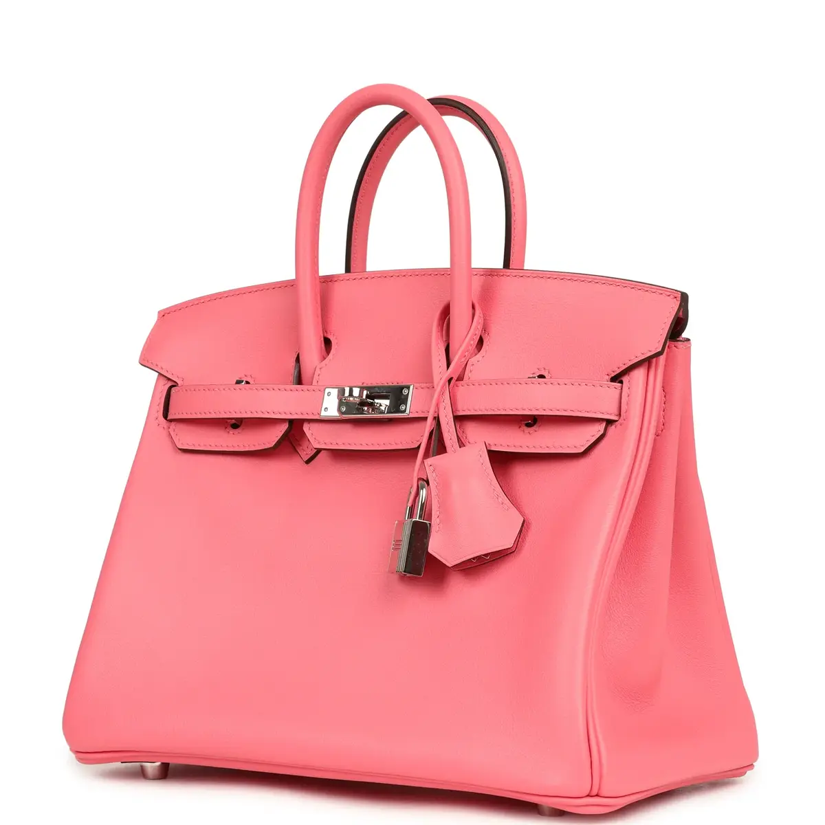 HERMÈS Pre-owned Hermes Birkin 25 Rose Azalee Swift Palladium Hardware | Thumbnail 5 HERMÈS Pre-owned Hermes Birkin 25 Rose Azalee Swift Palladium Hardware | Thumbnail 5