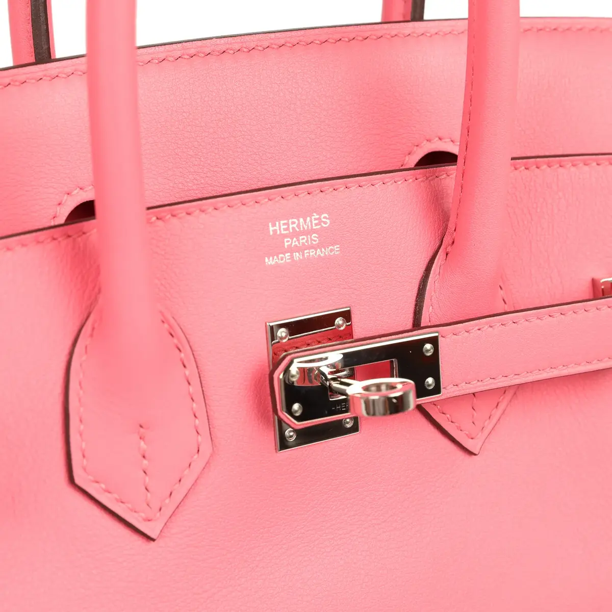 HERMÈS Pre-owned Hermes Birkin 25 Rose Azalee Swift Palladium Hardware | Thumbnail 7 HERMÈS Pre-owned Hermes Birkin 25 Rose Azalee Swift Palladium Hardware | Thumbnail 7