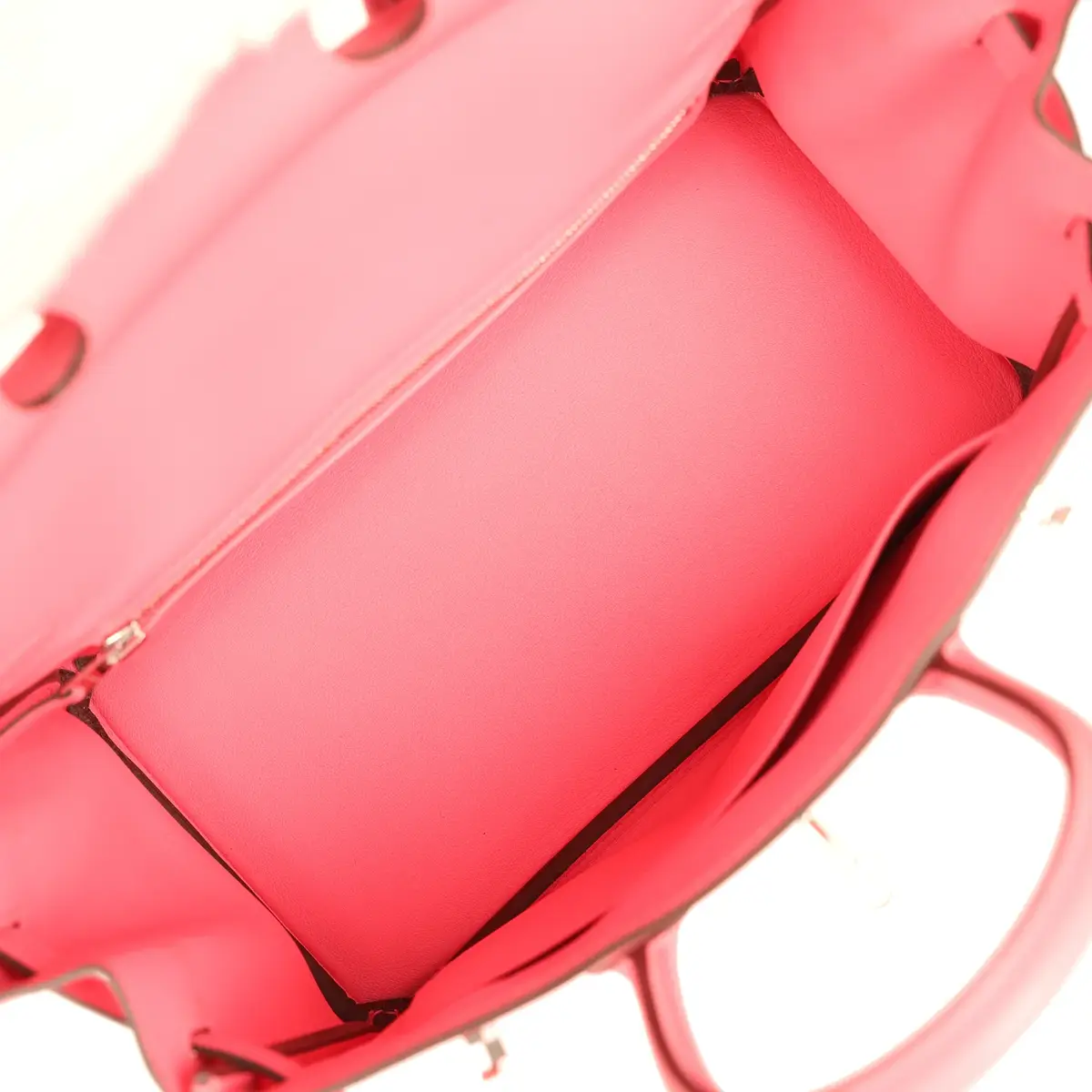 HERMÈS Pre-owned Hermes Birkin 25 Rose Azalee Swift Palladium Hardware | Thumbnail 9 HERMÈS Pre-owned Hermes Birkin 25 Rose Azalee Swift Palladium Hardware | Thumbnail 9