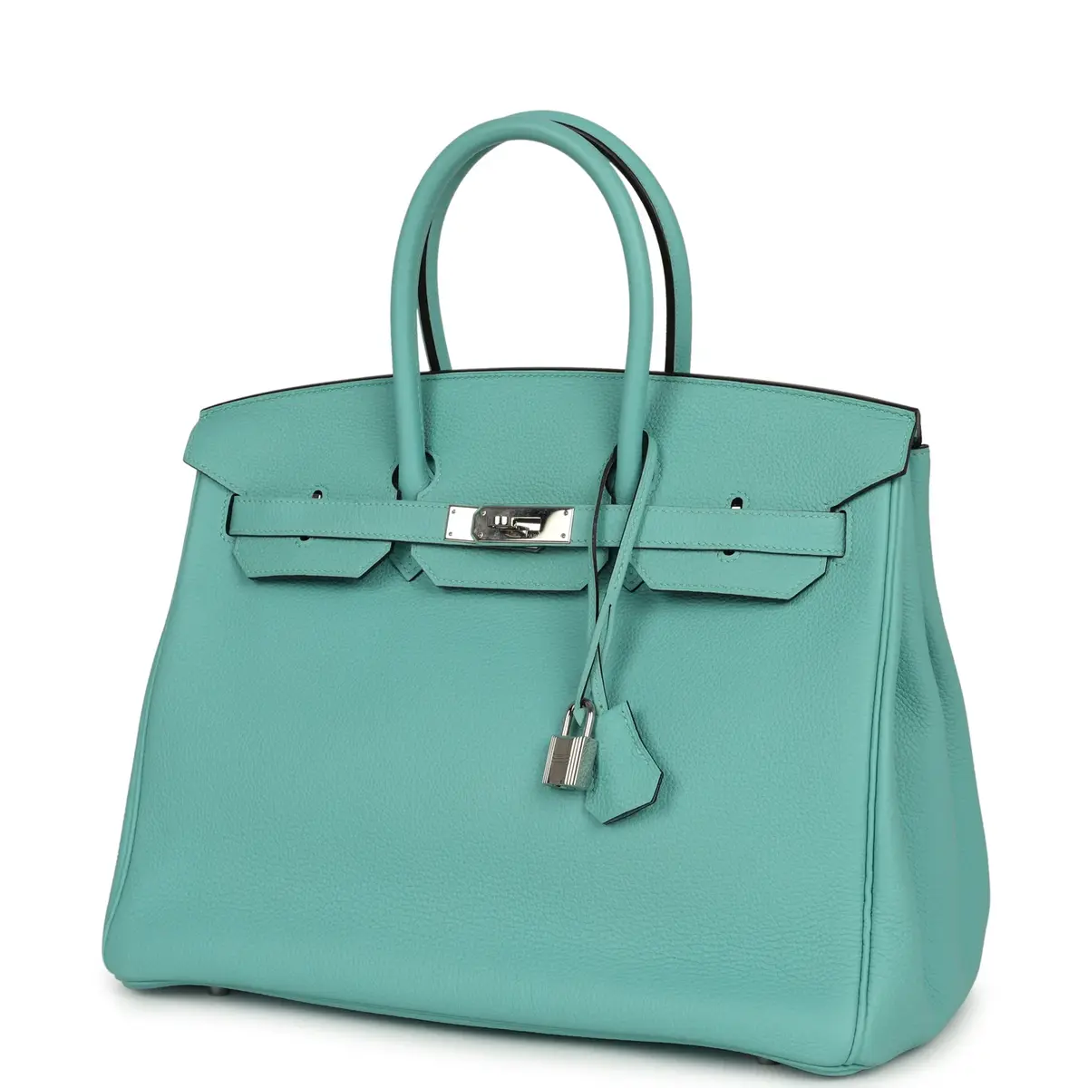 HERMÈS Pre-owned Hermes Birkin 35 Bleu Atoll Togo Palladium Hardware | Thumbnail 5 HERMÈS Pre-owned Hermes Birkin 35 Bleu Atoll Togo Palladium Hardware | Thumbnail 5