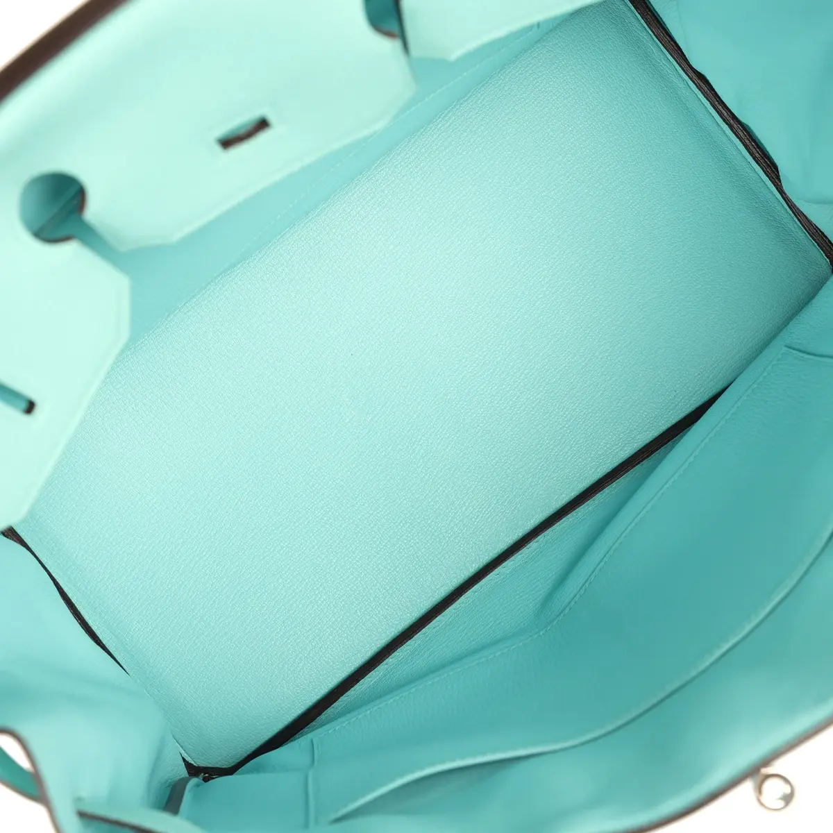 HERMÈS Pre-owned Hermes Birkin 35 Bleu Atoll Togo Palladium Hardware | Thumbnail 8 HERMÈS Pre-owned Hermes Birkin 35 Bleu Atoll Togo Palladium Hardware | Thumbnail 8